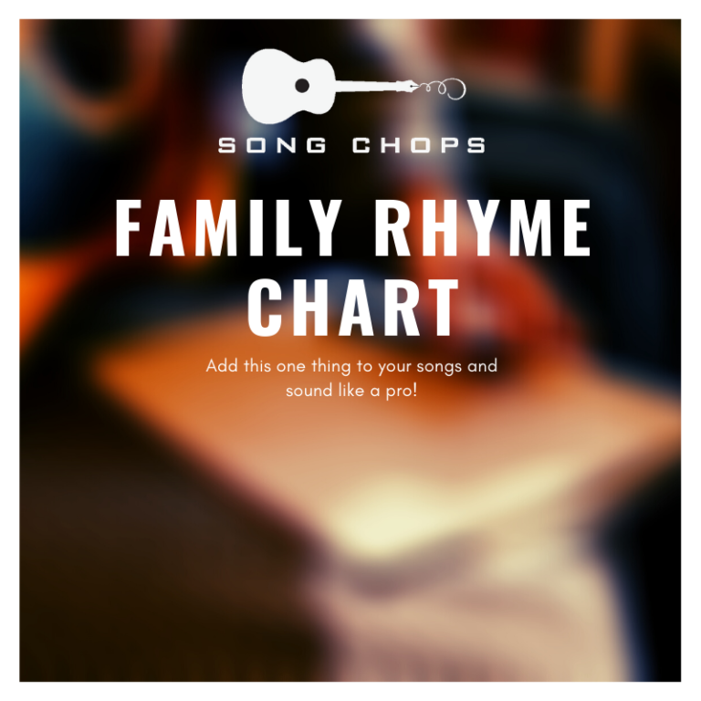 how to write a song family rhyme chart