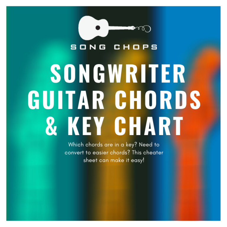 how to write a song guitar chords and key chart